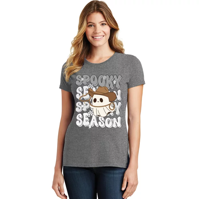 Funny Saying Spooky Season Halloween Western Gift Women's T-Shirt