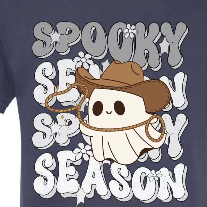 Funny Saying Spooky Season Halloween Western Gift Garment-Dyed Heavyweight T-Shirt