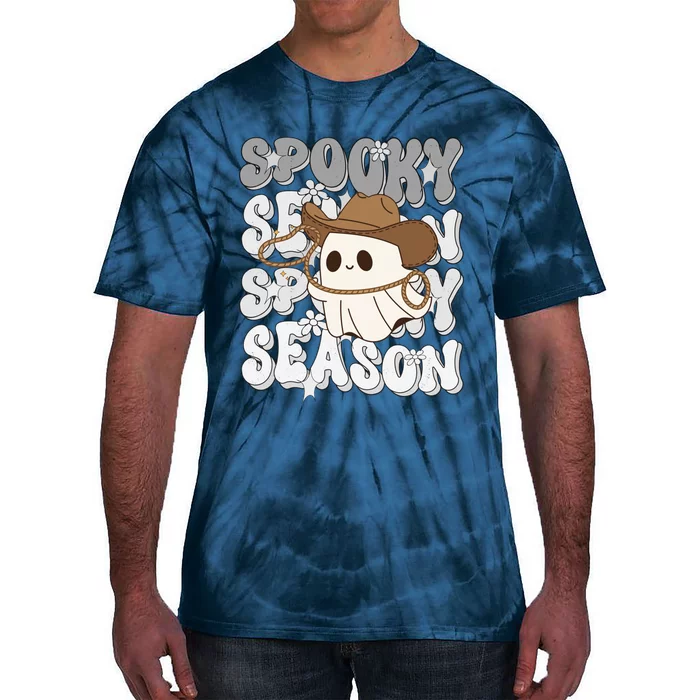 Funny Saying Spooky Season Halloween Western Gift Tie-Dye T-Shirt