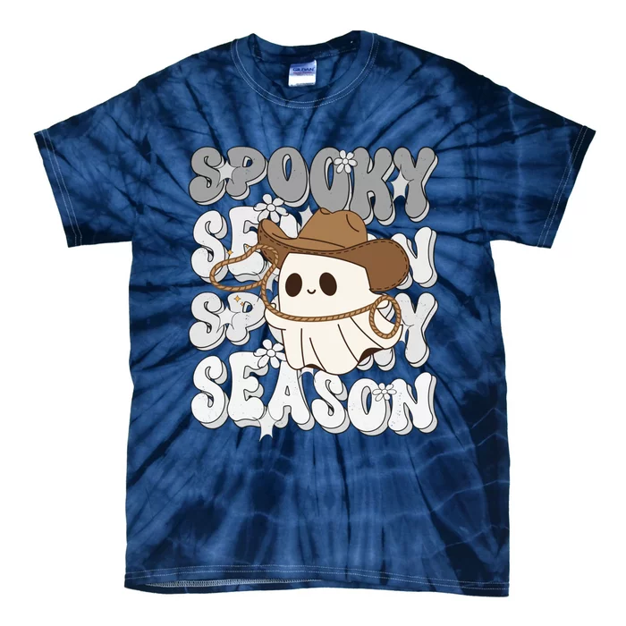 Funny Saying Spooky Season Halloween Western Gift Tie-Dye T-Shirt