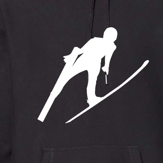 Funny Ski Skiing Lover Gift For Skiers Premium Hoodie