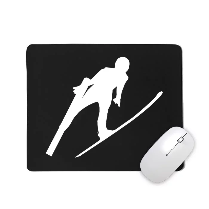 Funny Ski Skiing Lover Gift For Skiers Mousepad