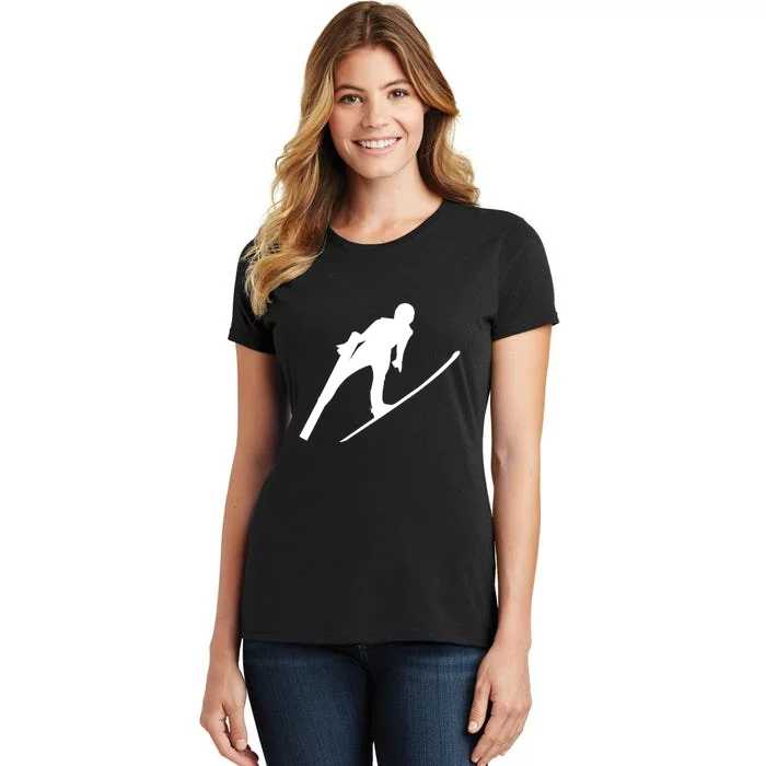 Funny Ski Skiing Lover Gift For Skiers Women's T-Shirt