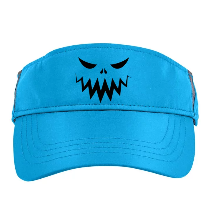 Funny Scary Smiling Face Custom Halloween Gift Adult Drive Performance Visor