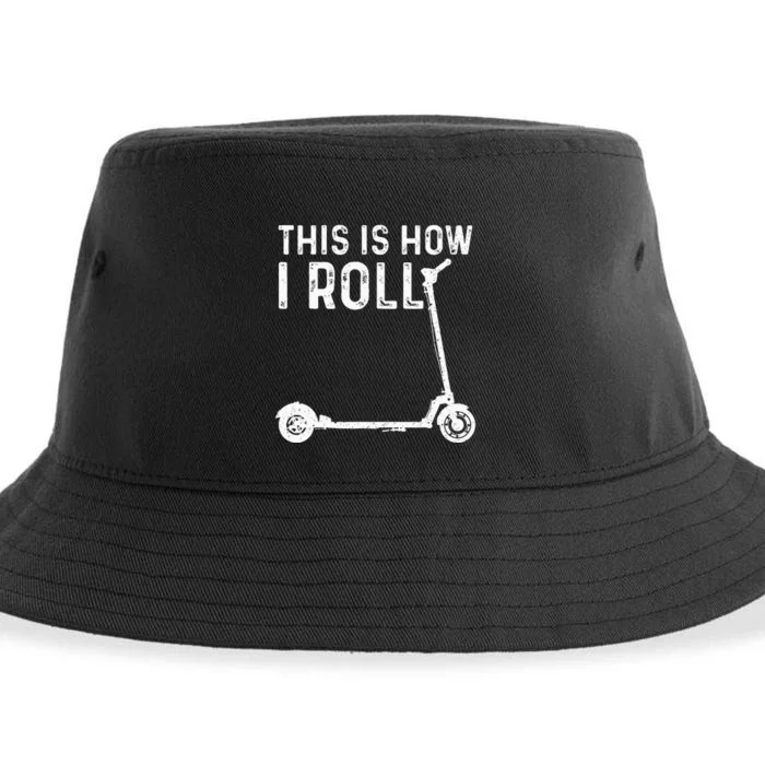 Funny Stunt Scooters Art For Women Best Rider Enthusiast Sustainable Bucket Hat