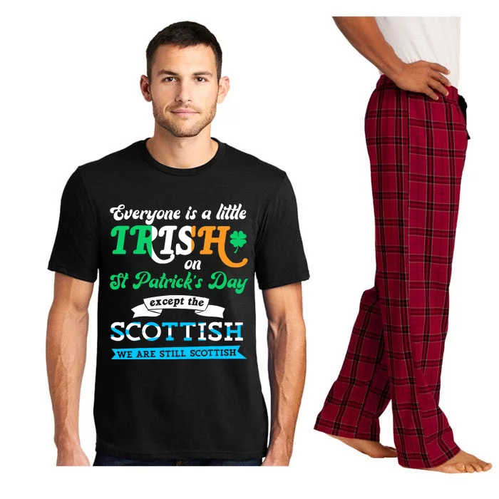 Funny Scottish St Patricks Day Scotland St Pattys Day Pajama Set