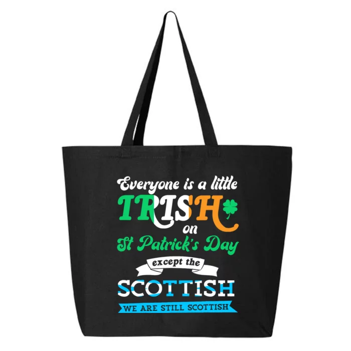 Funny Scottish St Patricks Day Scotland St Pattys Day 25L Jumbo Tote