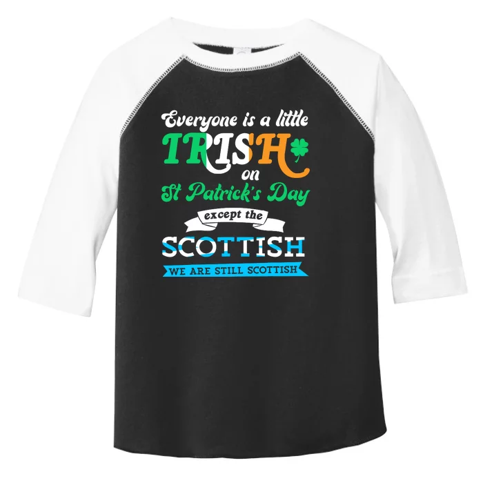 Funny Scottish St Patricks Day Scotland St Pattys Day Toddler Fine Jersey T-Shirt