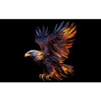 Fiery Steller's Seaeagle Graphic Bumper Sticker