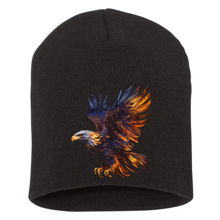 Fiery Steller's Seaeagle Graphic Short Acrylic Beanie