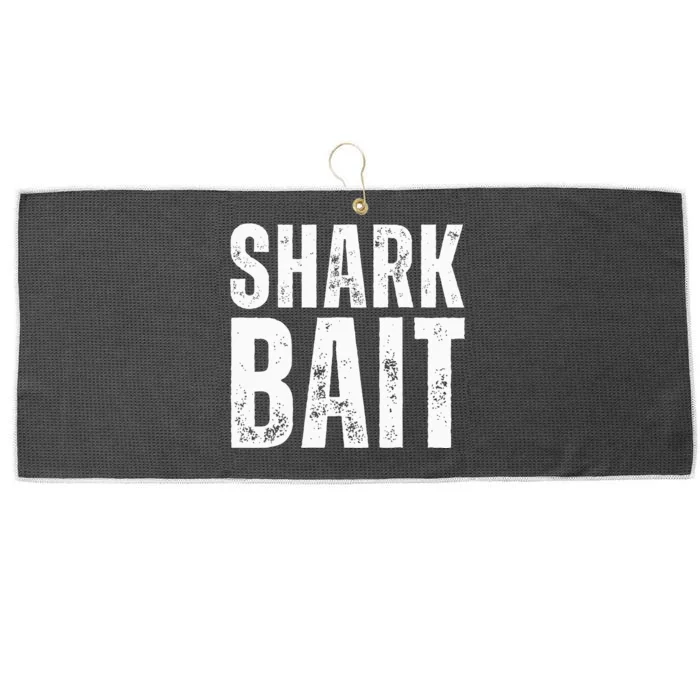 Funny Shark Shark Bait Large Microfiber Waffle Golf Towel