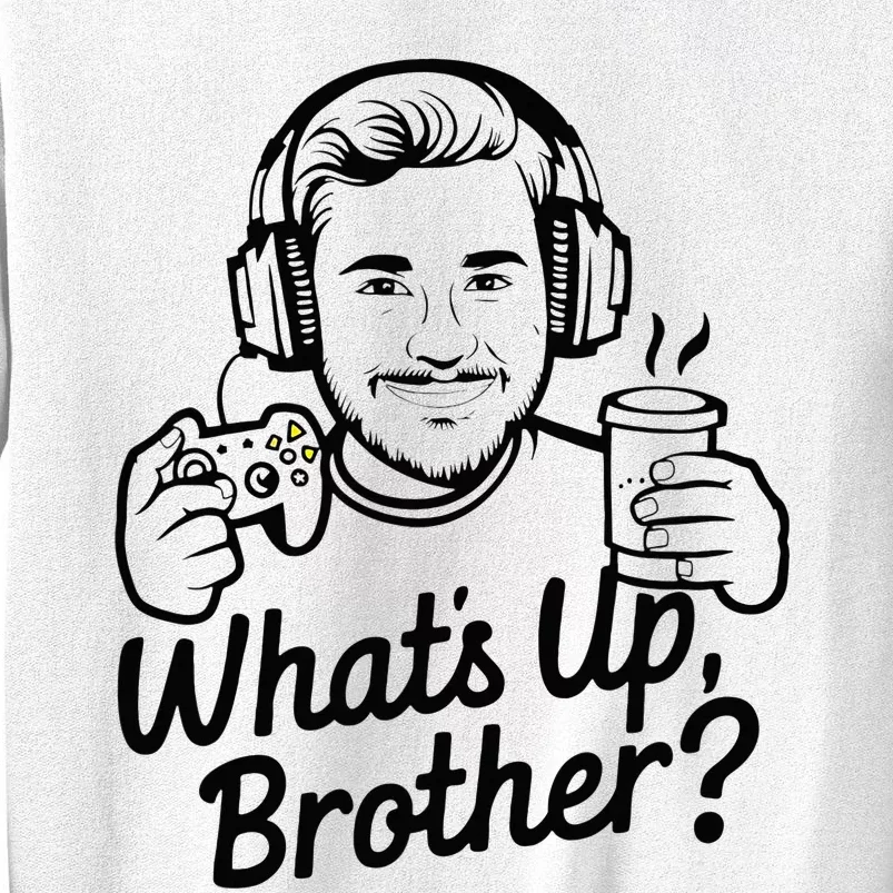 Funny Sketch Streamer Whats Up Brother Radio Sweatshirt