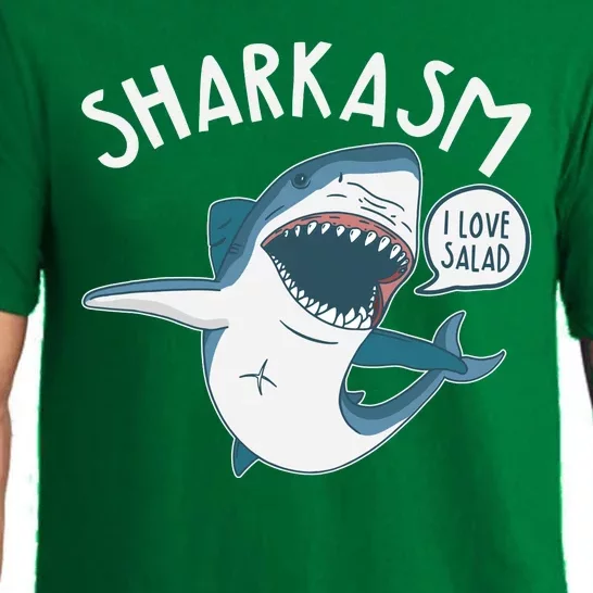 Funny Sharkasm Shark Sarcasm Pajama Set