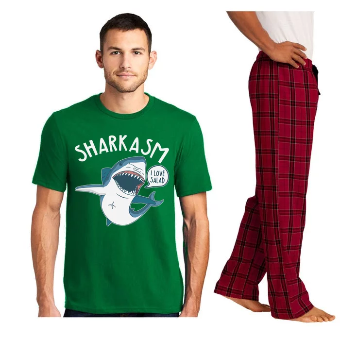 Funny Sharkasm Shark Sarcasm Pajama Set