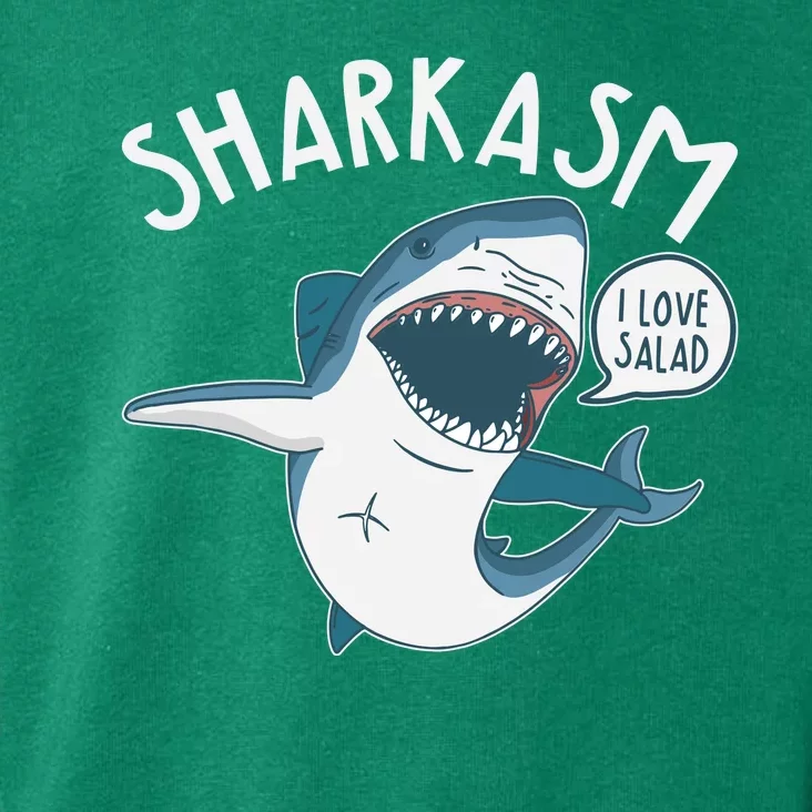 Funny Sharkasm Shark Sarcasm Toddler Hoodie