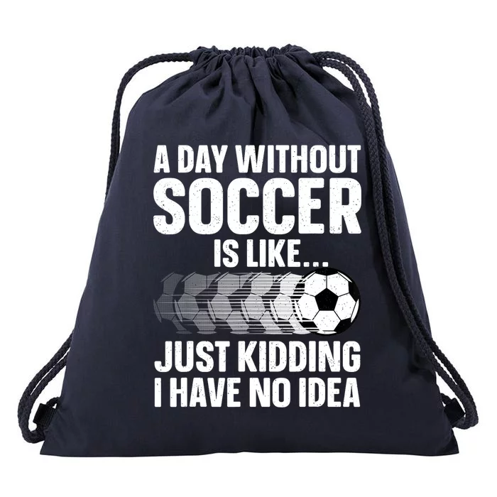 Funny Soccer Sport Player Soccer Lover Gift Drawstring Bag