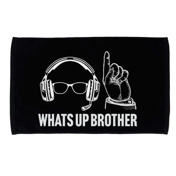 Funny Sketch Streamer Whats Up Brother Microfiber Hand Towel