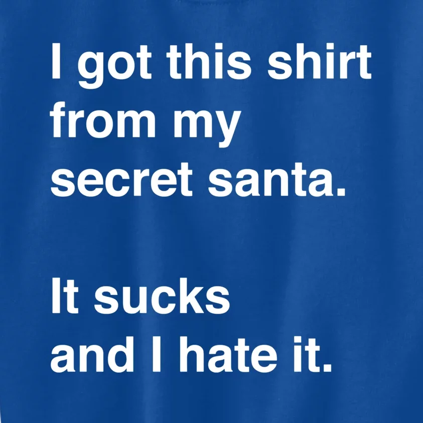 Funny Sarcastic Secret Santa Gift Idea Gift Kids Sweatshirt