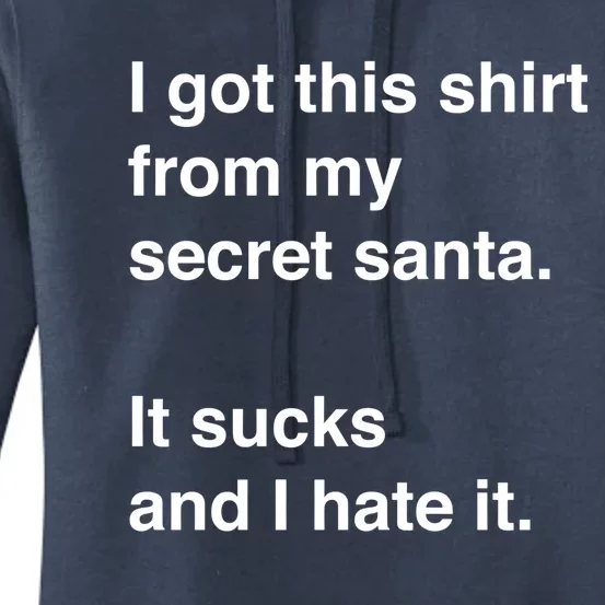 Funny Sarcastic Secret Santa Gift Idea Gift Women's Pullover Hoodie