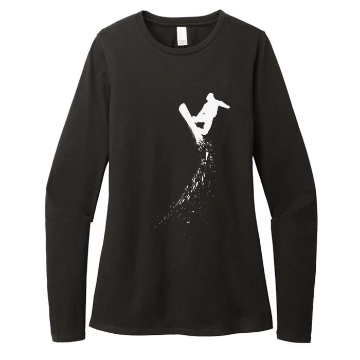 Freestyle Snowboarding Snowboarder Snowboard Wintersports Womens CVC Long Sleeve Shirt