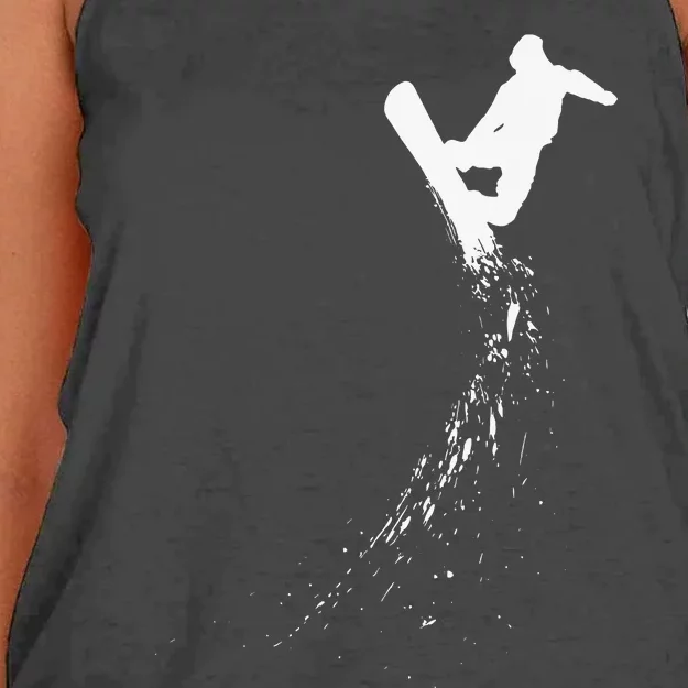 Freestyle Snowboarding Snowboarder Snowboard Wintersports Women's Knotted Racerback Tank