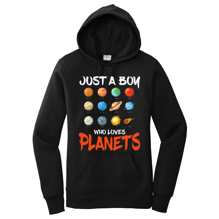 funny Solar System Planets Science Space STEM Women's Pullover Hoodie