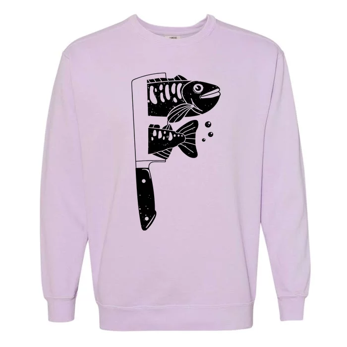 Fresh Sashimi Sushi Knife Anime Inspiration Garment-Dyed Sweatshirt