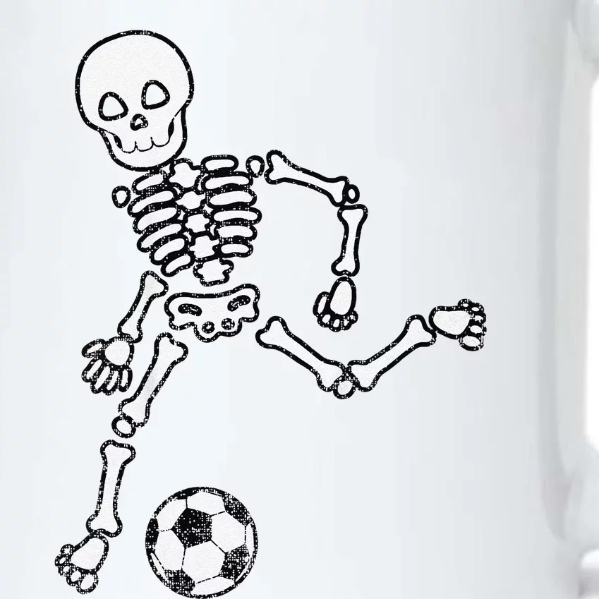 Funny Skeleton Soccer Halloween Sport Player Costume Black Color Changing Mug