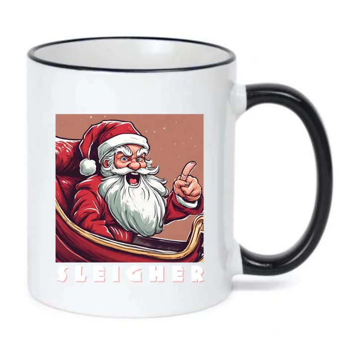 Funny Santa Sleigh Gift Sleigh The Day Sleigher Gift Black Color Changing Mug