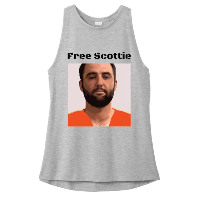 Free Scottie Scottie Sheffler Mugshot Ladies Tri-Blend Wicking Tank