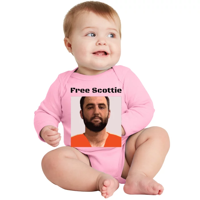 Free Scottie Scottie Sheffler Mugshot Baby Long Sleeve Bodysuit