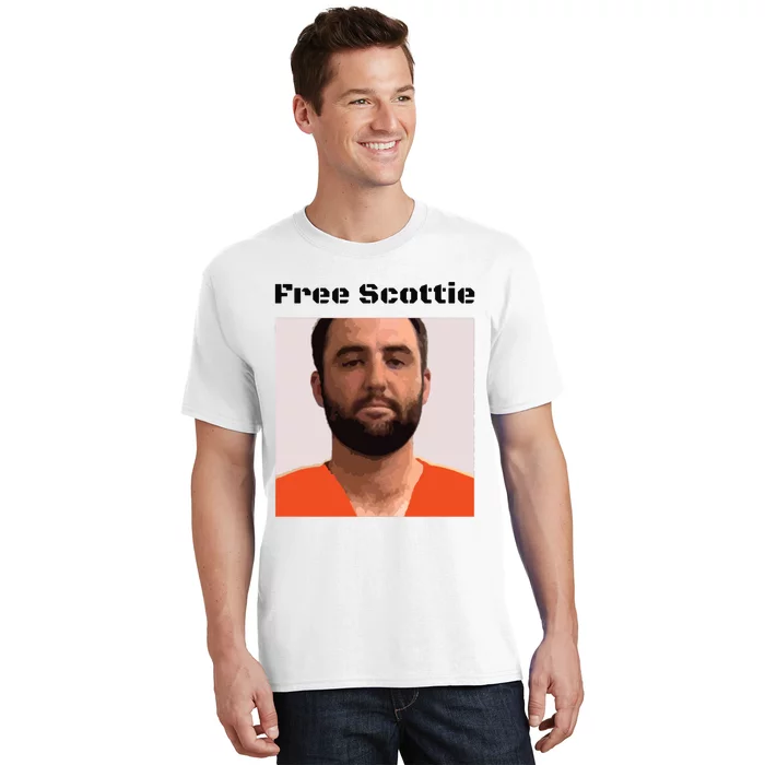 Free Scottie Scottie Sheffler Mugshot T-Shirt