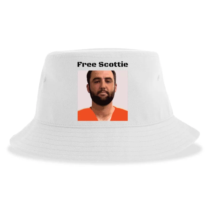 Free Scottie Scottie Sheffler Mugshot Sustainable Bucket Hat