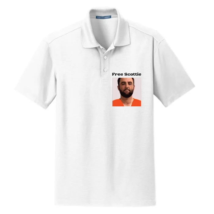 Free Scottie Scottie Sheffler Mugshot Dry Zone Grid Performance Polo