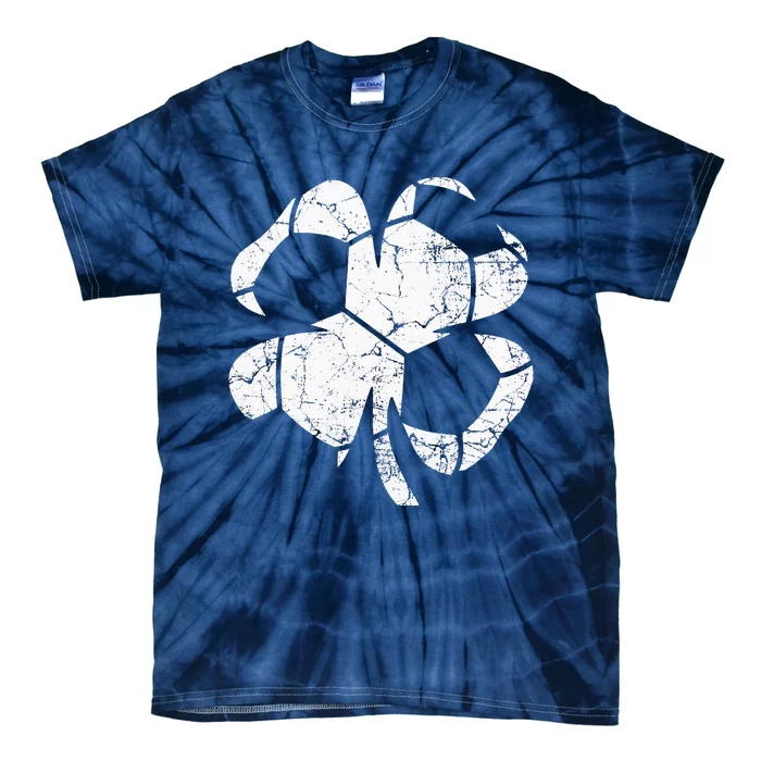 funny Soccer St Patricks Day Shamrock Tie-Dye T-Shirt