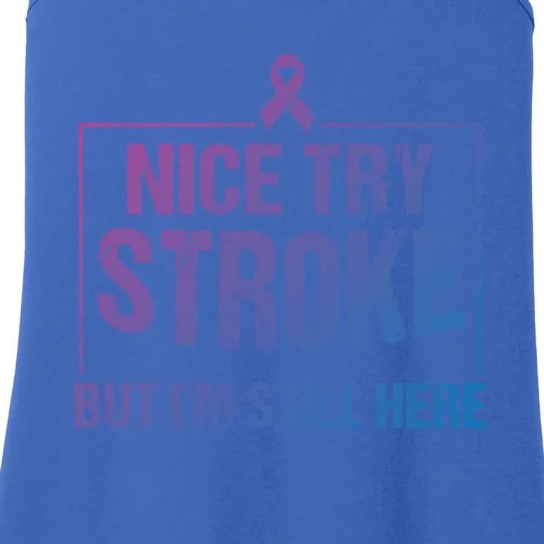 Funny Stroke Survivor Gift Cute Brain Attacks Gift Ladies Essential Tank