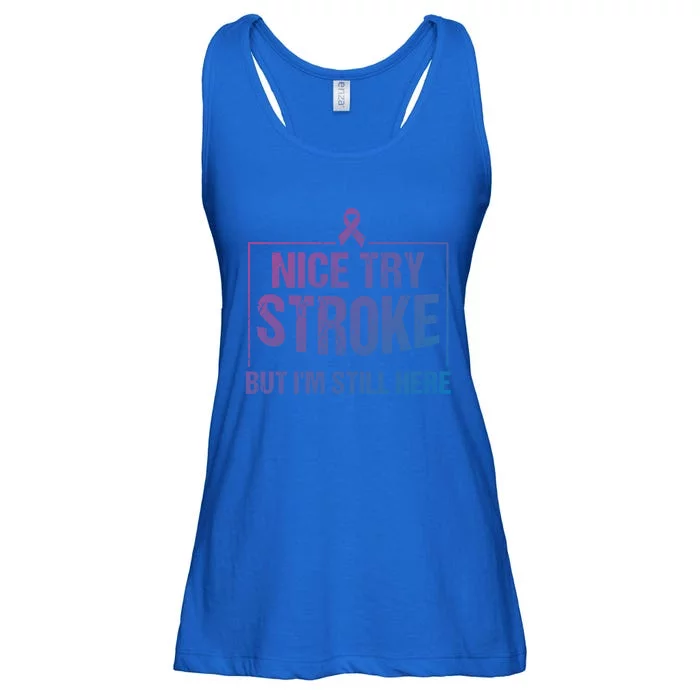 Funny Stroke Survivor Gift Cute Brain Attacks Gift Ladies Essential Flowy Tank