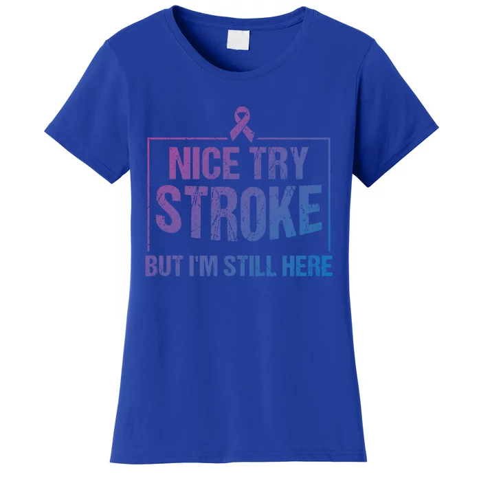 Funny Stroke Survivor Gift Cute Brain Attacks Gift Women's T-Shirt