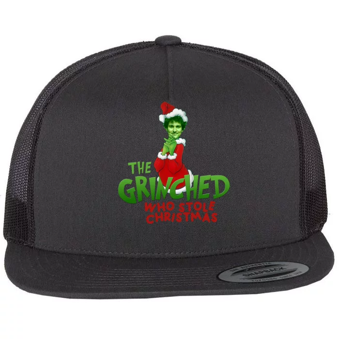 FTX SBF Sam Bankman Fried The Grinched Who Stole Christmas Flat Bill Trucker Hat