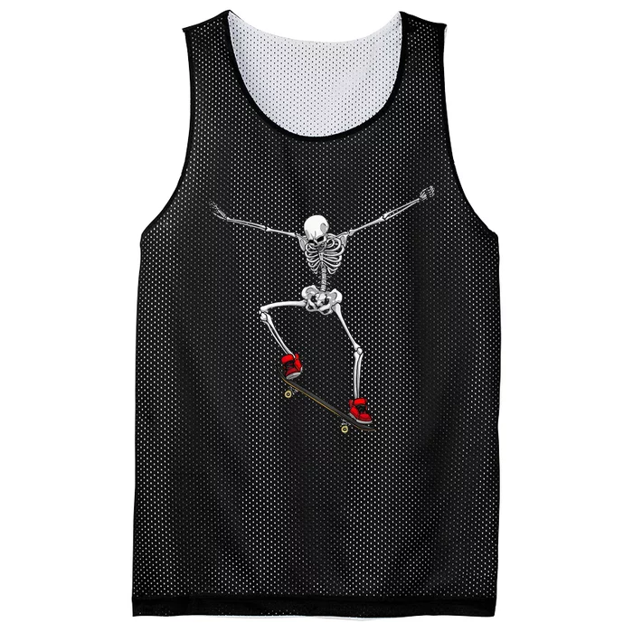 Funny Skateboarding Skateboard Skateboarder Mesh Reversible Basketball Jersey Tank