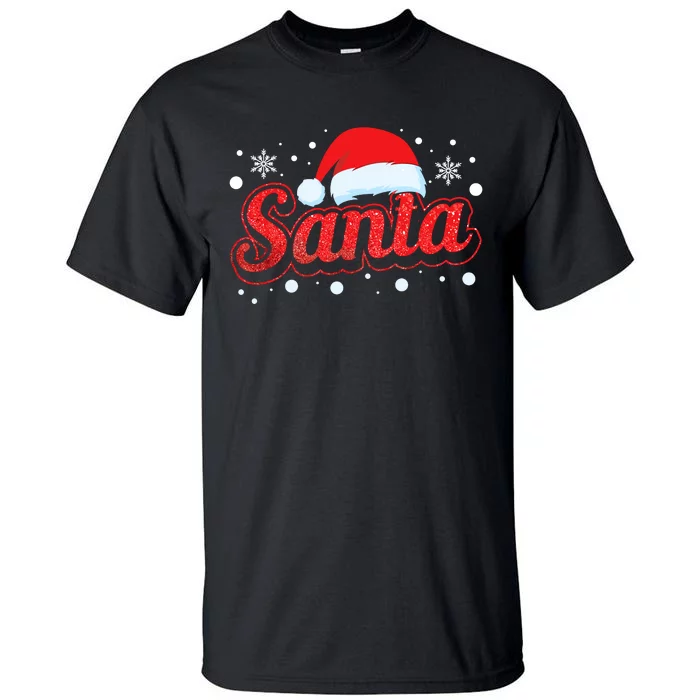 Funny Santa SantaS Favorite Ho Matching Couple Christmas Tall T-Shirt