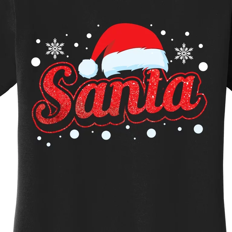 Funny Santa SantaS Favorite Ho Matching Couple Christmas Women's T-Shirt