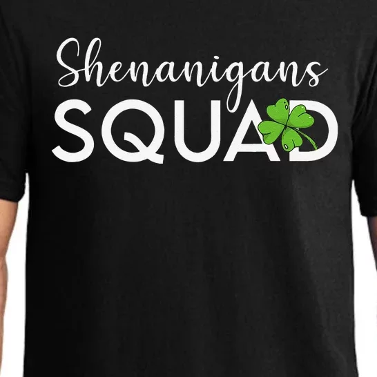 Funny Shenanigans Squad st patrick green Saint Pattys Pajama Set