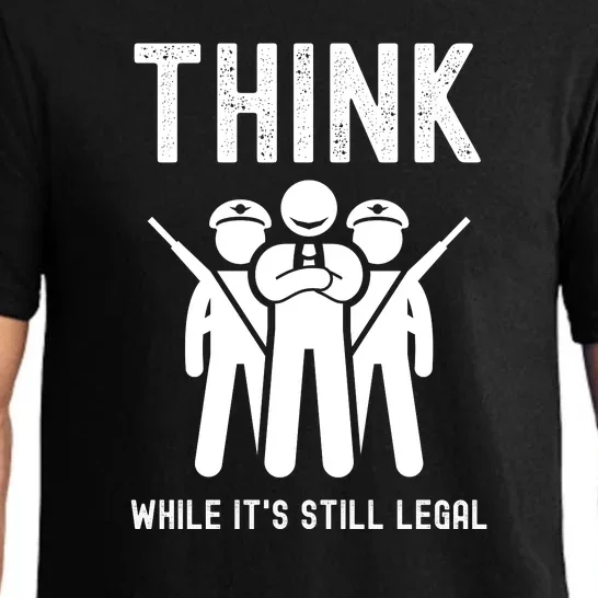 Free Speech Think While It's Still Legal Anti Woke Great Reset Pajama Set