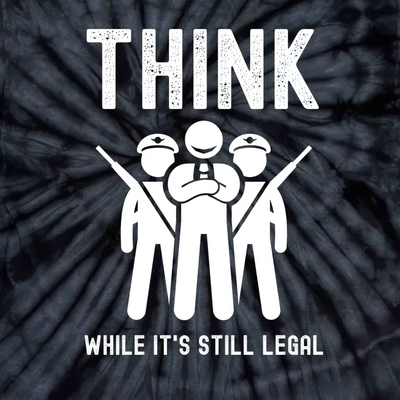 Free Speech Think While It's Still Legal Anti Woke Great Reset Tie-Dye T-Shirt