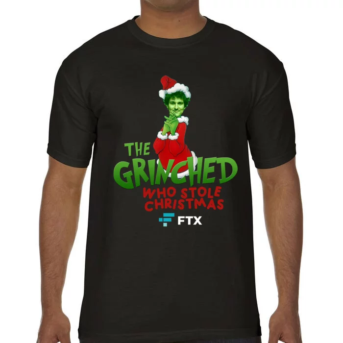 FTX SBF The Grinched Who Stole Christmas Funny Sam Bankman Fried Comfort Colors T-Shirt