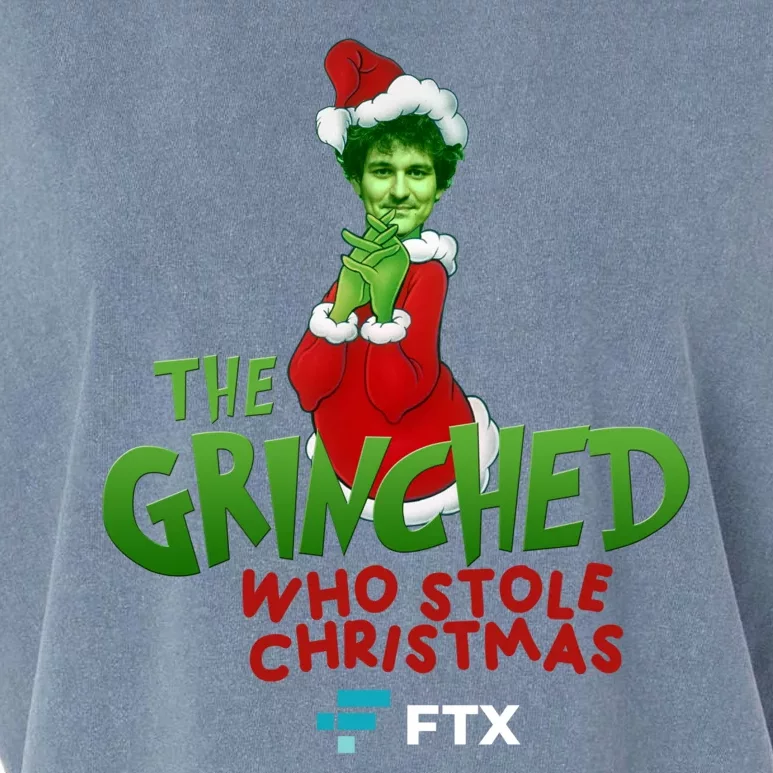 FTX SBF The Grinched Who Stole Christmas Funny Sam Bankman Fried Garment-Dyed Women's Muscle Tee