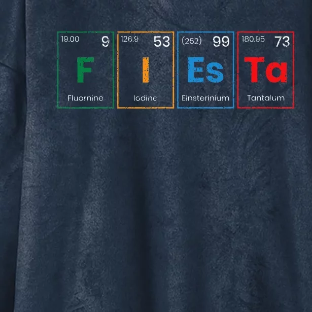 Fiesta Science Teacher Student Periodic Table Cinco De Mayo Hooded Wearable Blanket