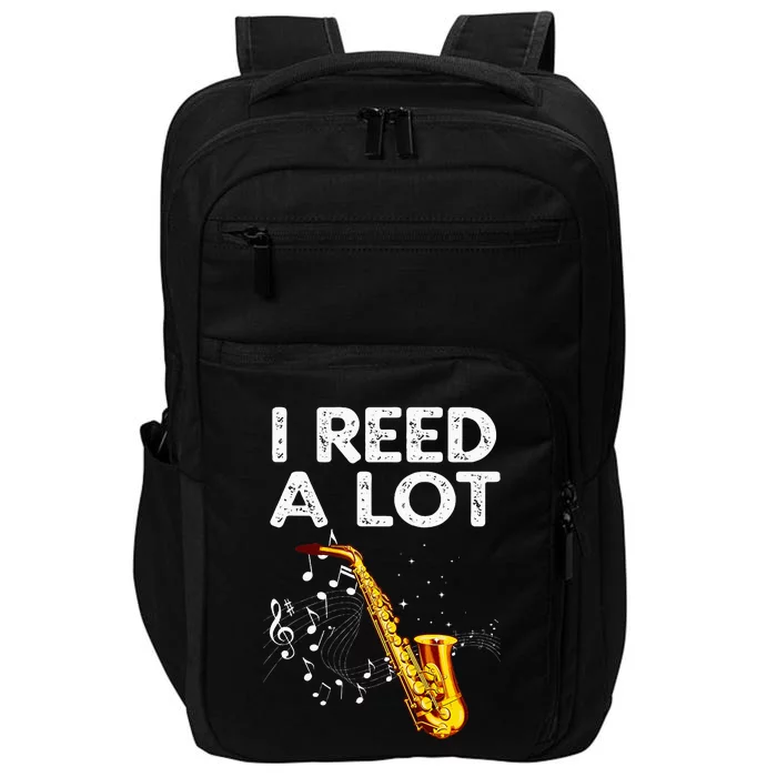 Funny Saxophone Tenor Saxophone Player Impact Tech Backpack