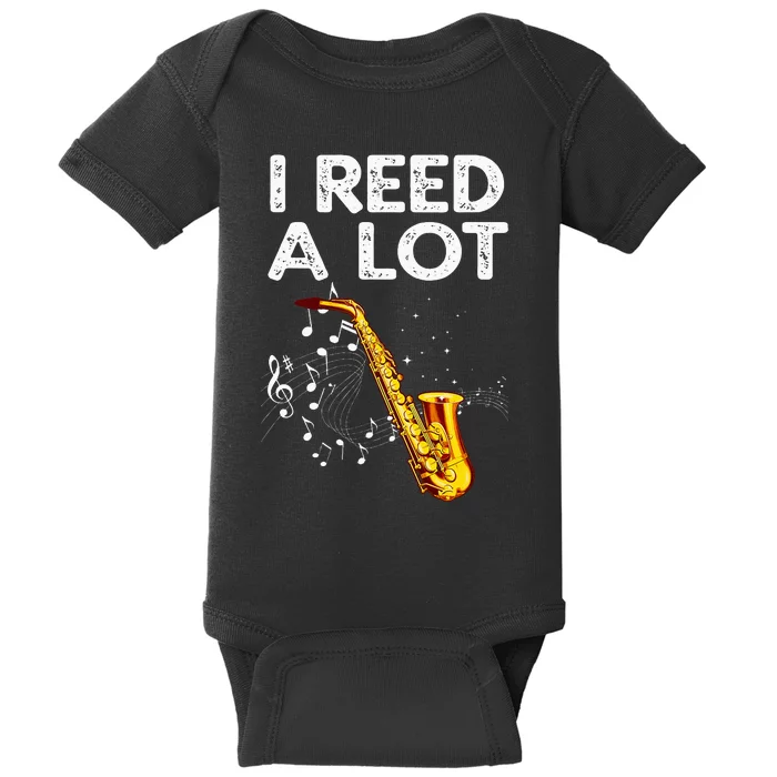 Funny Saxophone Tenor Saxophone Player Baby Bodysuit